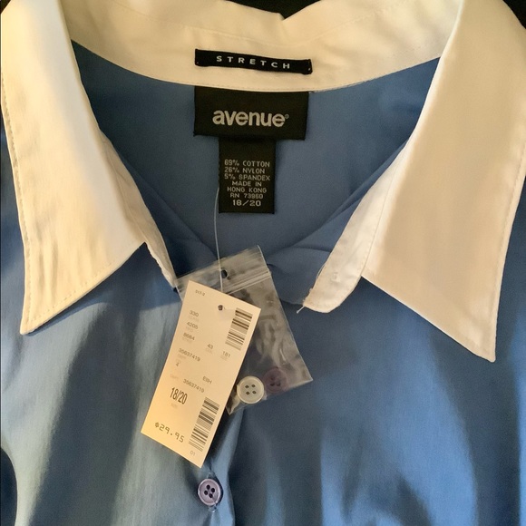 NEW- Ladies Avenue Stretch Blouse - Size 18/20 - Picture 7 of 8